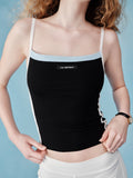 Square Neck Tank - True Black
