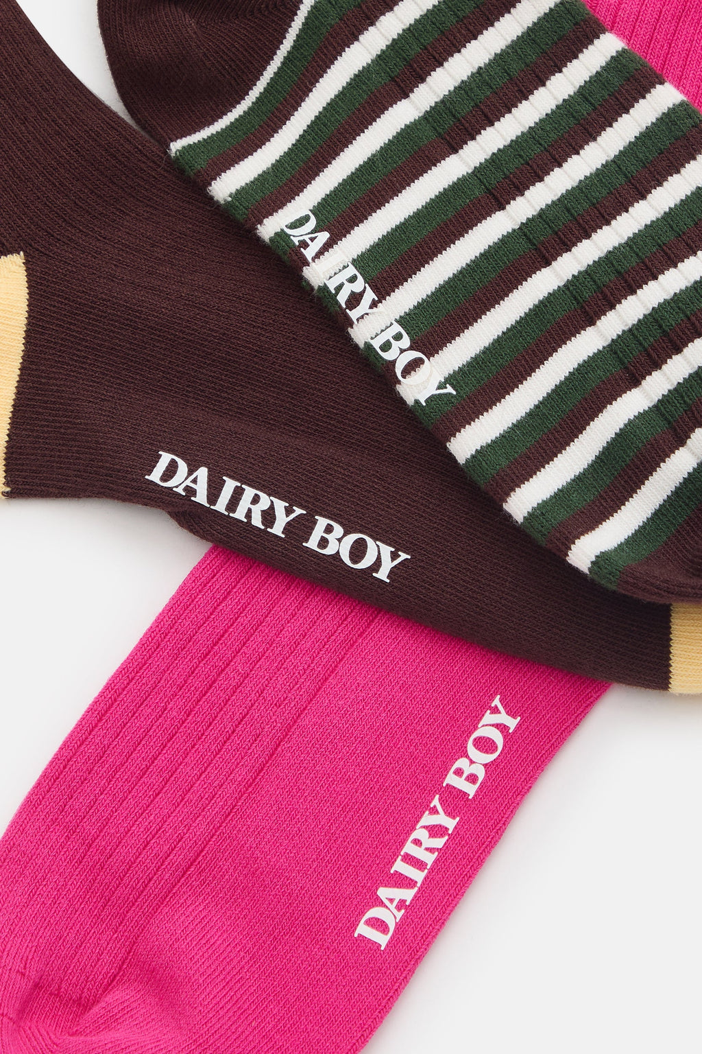 DB Logo Sock Set - Brown Multi